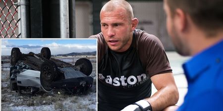 PICS: Donald Cerrone absolutely totalled his jeep on the way to training… is completely fine