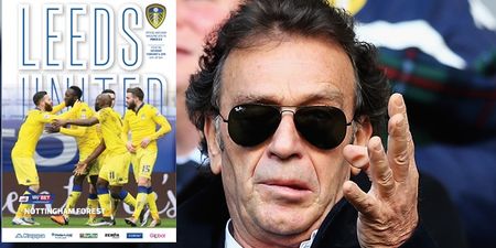 PIC: Massimo Cellino’s heptadecaphobia led to Leeds’ matchday programme being changed to this
