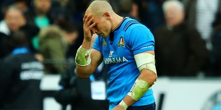 The sight of Sergio Parisse’s drop kick divided Twitter into two camps