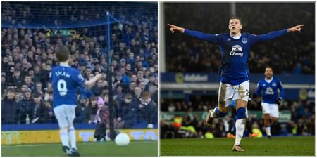 VIDEO: Nine-year-old Everton fan with cerebral palsy beat Ross Barkley to Goal of the Month