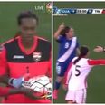 VIDEO: Trinidad women’s player thinks the ball is out, picks it up, hands it to the ‘keeper, concedes a penalty