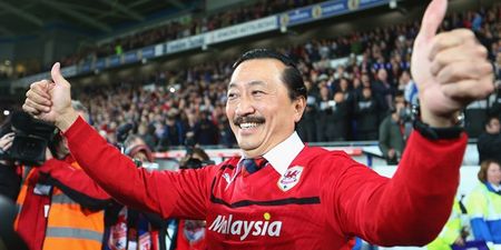 Vincent Tan with an analogy for the ages as he looks to gee up Cardiff players