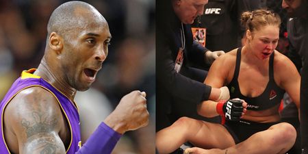 Ronda Rousey received Rocky Balboa-esque support from Kobe Bryant after Holly Holm defeat