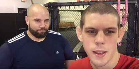 Video: UFC fighter treats his huge friend like a heavy bag and he doesn’t flinch
