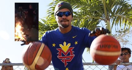 Manny Pacquiao says “pray for Nike” as fans go on burning spree