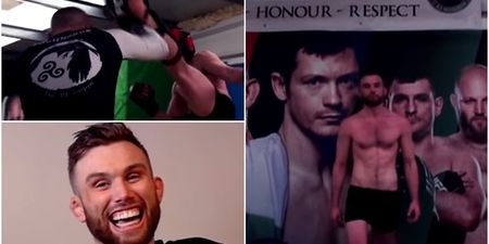 VIDEO: Kilkenny’s Myles Price puts in the final hard rounds before taking to the BAMMA cage