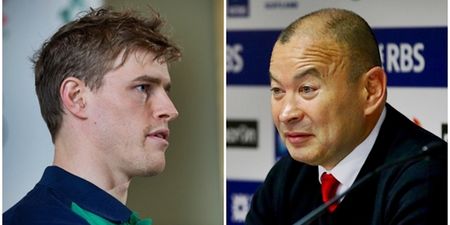 Andrew Trimble had a wry response to Eddie Jones’ latest batch of incendiary comments