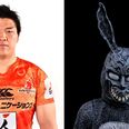 The Sunwolves’ new mascot looks like it has been abusing substances