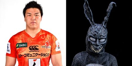 The Sunwolves’ new mascot looks like it has been abusing substances