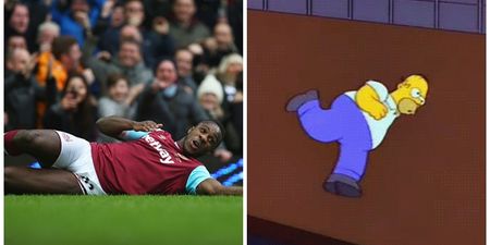 Michail Antonio pays tribute to Homer Simpson with brilliantly bizarre goal celebration