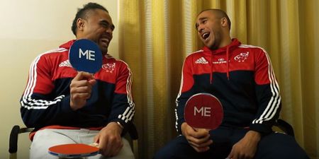 VIDEO: Simon Zebo and Francis Saili are standout stars of Munster’s Him & Me game