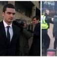 VIDEO: Adam Johnson’s father involved in scuffle as he leaves Bradford Crown Court