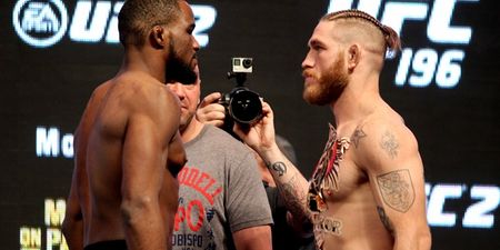 WATCH: Tom Lawlor did his level best to be Conor McGregor at the UFC 196 weigh-ins