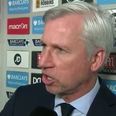 Watch: Alan Pardew loses it with Sky Sports interviewer after Liverpool loss