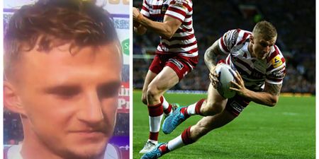 VIDEO: Wigan Warriors star accidentally turns the air blue in sweary post match interview