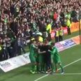 VIDEO: Colin Kazim-Richards tries to wrestle celebrating Celtic fan off steward