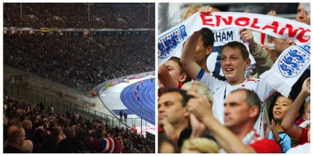 VIDEO: English supporters had absolutely no time for German fans’ Mexican wave