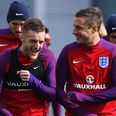 PIC: Jamie Vardy shows off new custom-made Nike camouflage boots in training