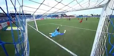 WATCH: You’d be doing well to find a more fluky save than this beauty