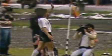 VIDEO: Take the time to appreciate Maradona controlling stones pelted at him from the crowd