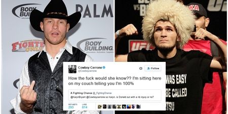 Cowboy Cerrone claims he was contracted to fight Khabib Nurmagomedov only to be shafted