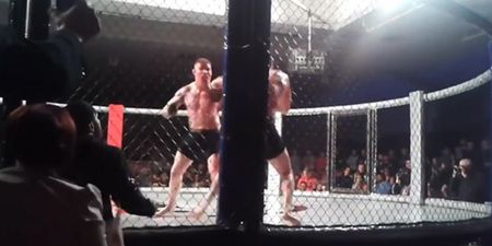 WATCH: SBG’s Charlie Ward scores knockout victory at TEF1, celebrates with teammate Conor McGregor