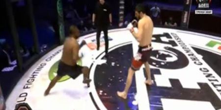 WATCH: Russian promotion produces one of the worst dives in MMA history