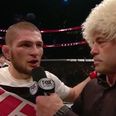 WATCH: Khabib Nurmagomedov, and his smothering top game, returned to action on Saturday night