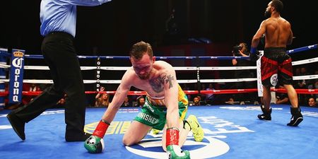 WATCH: Patrick Hyland’s world title dream is decisively ended by Gary Russell Jr