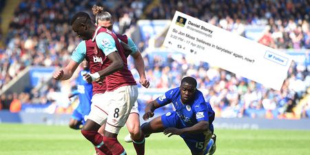 Twitter tears into referee Jon Moss after Leicester’s last-minute penalty equaliser