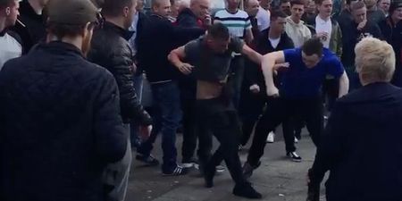 VIDEO: Everton and Manchester United fans brawl ahead of FA Cup clash