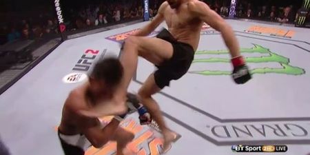 WATCH: Yair Rodriguez ruins Andre Fili’s night with brutal leaping head kick knockout