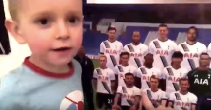 Three-year-old boy can reel off the name and number of every single player in the Spurs squad