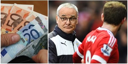 Two Leicester fans cashed out of their Leicester title bets just before the Manchester United match