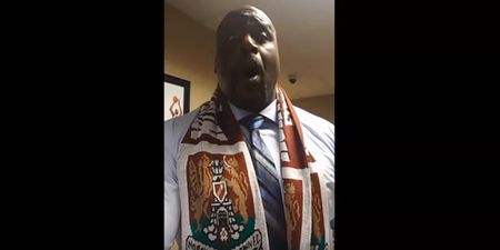 WATCH: Shaquille O’Neal greatly enjoyed Northampton’s promotion from League 2