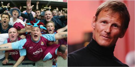 Everyone is ripping the p*ss out of Teddy Sheringham’s outfit at the West Ham game