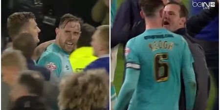 WATCH: Richard Keogh and Hull City fan pulled apart after Championship playoff