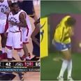 VIDEO: Has LeBron James been taking diving lessons from Rivaldo?