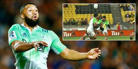 WATCH: Lima Sopoaga causes glorious chaos with rugby’s first overhead kick