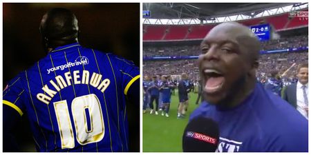 WATCH: “The Beast” Akinfenwa asks new clubs to “hit him up on WhatsApp” after 101st-minute penalty