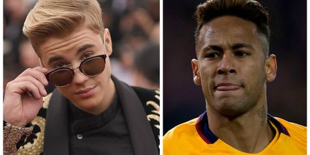 Watch: Justin Bieber holds his own in kick about with Neymar