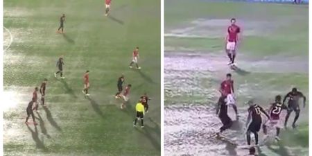 Watch a rain-drenched pitch wreak havoc with Texas derby in MLS