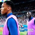 WATCH: Moussa Sissoko was badly caught out by the cameras warming up for France