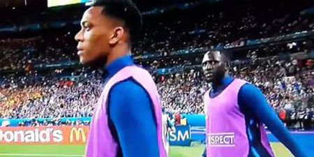 WATCH: Moussa Sissoko was badly caught out by the cameras warming up for France