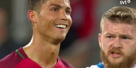 WATCH: Cristiano Ronaldo snubs jersey swap with Iceland captain after final whistle