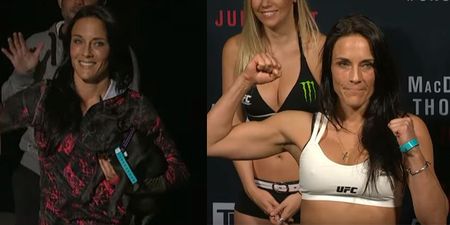 WATCH: Valerie Letourneau’s tiny dog completely stole the show at UFC Ottawa weigh-ins