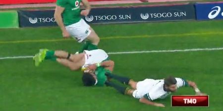 WATCH: Willie Le Roux blessed to escape red for aerial collision with Tiernan O’Halloran