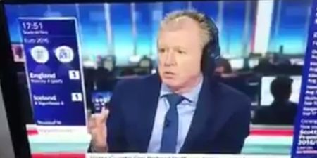 VIDEO: You owe it to yourself to watch Steve McClaren’s live reaction to England conceding