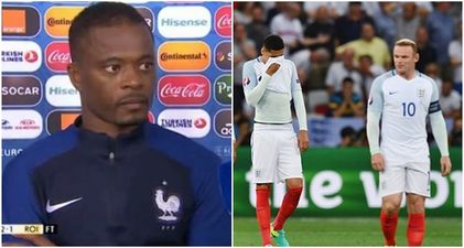 Patrice Evra hits out at England over lack of respect for Iceland