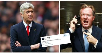 Piers Morgan hits out at Arsenal after Manchester United sign Zlatan Ibrahimovic